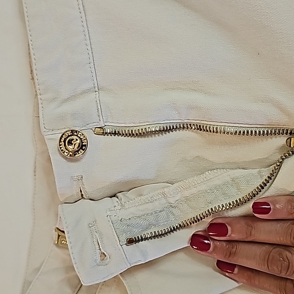 Vintage St. John Sport Bootcut White and Gold Jeans - Size 12 WKC Dog Show - Picture 6 of 12